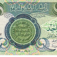M1 - Bancnota foarte veche - Iraq - 1 dinar