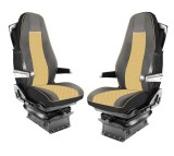 Cumpara ieftin Set huse din piele ecologica pentru VOLVO FH12 (2016-2020) Bej Negru