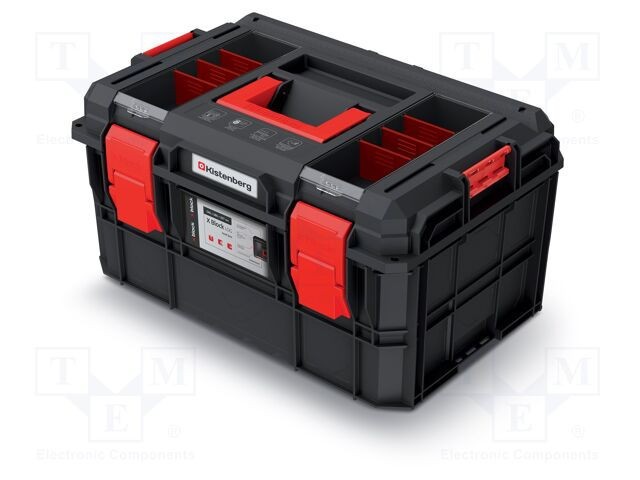 Ladă unelte neagră KISTENBERG polimer X BLOCK 546x380x307mm IP55