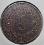Moneda 1 cent 1972 Malta, km#8, Europa