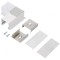 Conector 90&deg; Alb Aluminiu Policabonat LINEA-IN20