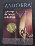 Andorra 2024 - 2 euro - Schi &icirc;n Andorra - Coincard BU, Europa