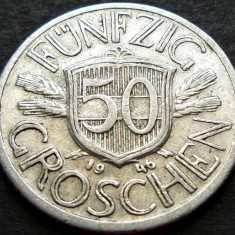 Moneda istorica 50 GROSCHEN - AUSTRIA, anul 1946 * cod 2947