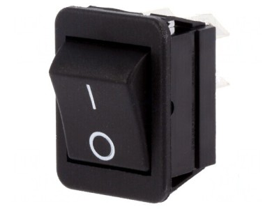 Rocker DPST ON-OFF 16A/250VAC negru foto