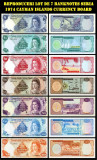 Reproduceri lot de 7 Banknotes seria 1974 Cayman Islands