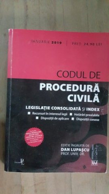 Codul de procedura civila- Dan Lupascu foto