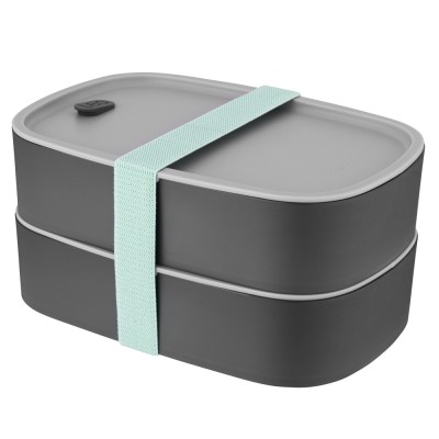 Cutie bento dubla BergHOFF, 1.6L, Plastic, Gri HighLine Cooking foto