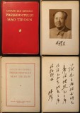 rara 1968 MAO TZE-DUN &ndash; Citate din Operele Presedintelui Chinei 439 pag Portret Mao China Manifest Politica Economie Cartea rosie Carte