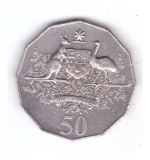Moneda Australia 50 cents/centi 2001, 100 ani de la infiintarea Federatiei