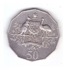 Moneda Australia 50 cents/centi 2001, 100 ani de la infiintarea Federatiei