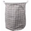 Cos pentru Rufe cu Manere, Impermeabil, Poliester, 40 x 50 cm, 80 Litri, Gri