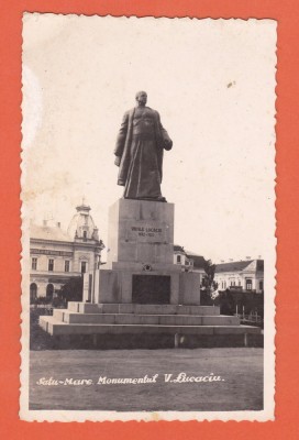 AMS @ - ILUSTRATA SATU-MARE - MONUMENTUL VASILE LUCACIU, NECIRCULATA, printata foto