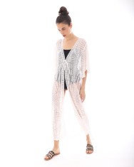 Blazer lung DOCA subtire cu maneca scurta si model brodat 22MNB02016 foto