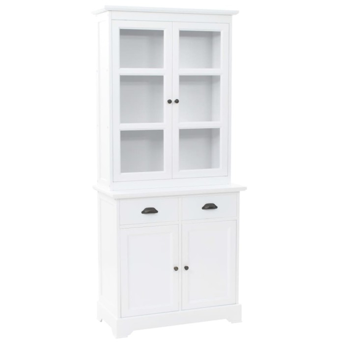 vidaXL Servantă galeză cu 4 uși, 80 x 40 x 180 cm, MDF și lemn de pin