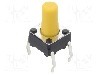 Microintrerupator, 6x6mm, OFF-(ON), SPST-NO, OMRON OCB - B3F1072