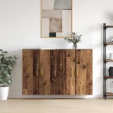 vidaXL Mobilier cu Montaj pe Perete 2 pcs Lemn vechi 69.5 x 34 x 90 cm 3394512