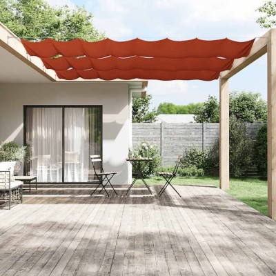 vidaXL Copertină verticală, teracotă, 100x800 cm, țesătură Oxford 148357 foto