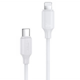 Joyroom Cablu USB Tip C - Lightning 480Mb/s 20W 0,25m Alb S-CL020A9