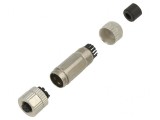 Mufă M12 4-PIN mamă Ethernet IP65 drept 250V
