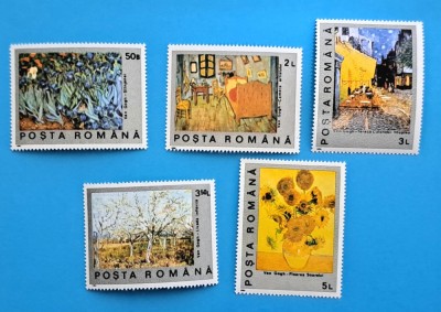 TIMBRE ROM&amp;Acirc;NIA L.P.1249/1991 100 ani moartea lui VAN GOGH -serie simplă - MNH foto