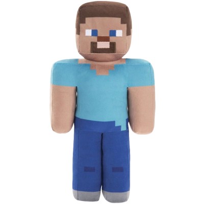 Jucarie din plus Steve cu detalii brodate, Minecraft, 34 cm foto