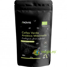 Cafea Verde Arabica Macinata fara Cofeina Ecologica/Bio 125g