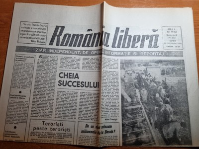 romania libera 29 decembrie 1992-doina cornea,interviu ion cristoiu foto