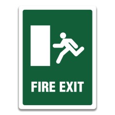 SIGN FIRE EXIT DOOR LEFT foto