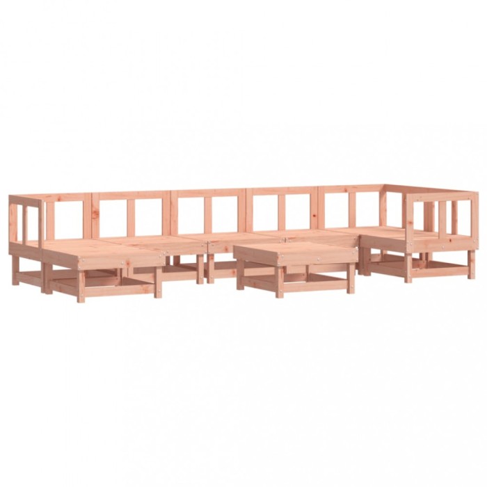 Set mobilier relaxare gradina, 8 piese, lemn masiv Douglas