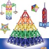 Set constructie magnetic 3D, joc educativ, 230 piese multicolore, diferite forme si dimensiuni, 6 ani+, ProCart
