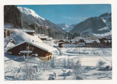 SH1-Carte Postala-ELVETIA- Gstaad, Wasserngrat und Wispile , Circulata 1974