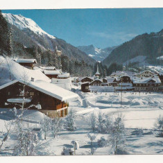 SH1-Carte Postala-ELVETIA- Gstaad, Wasserngrat und Wispile , Circulata 1974