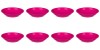 Set 8 Farfurii Adanci Plastic Fucsia 18cm Vervo.Ro - Rezistente, Congelator, Vesela Colorata, Familie/Petreceri