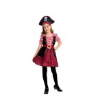 Costum carnaval pentru copii Pirat fata marime 110/120 cm (5-6 Ani)