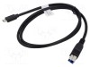 Cablu USB 3.1 DIGITUS USB B la USB C 1m negru 10Gbps