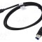 Cablu USB 3.1 DIGITUS USB B la USB C 1m negru 10Gbps