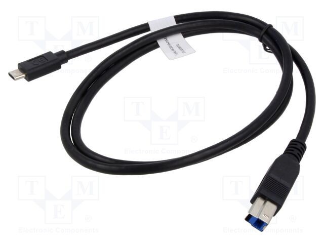 Cablu USB 3.1 DIGITUS USB B la USB C 1m negru 10Gbps