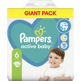 Pampers Active Baby Size 6 scutece de unică folosință 13-18 kg 56 buc