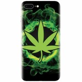 Husa silicon pentru Apple Iphone 7 Plus, GreenFlames