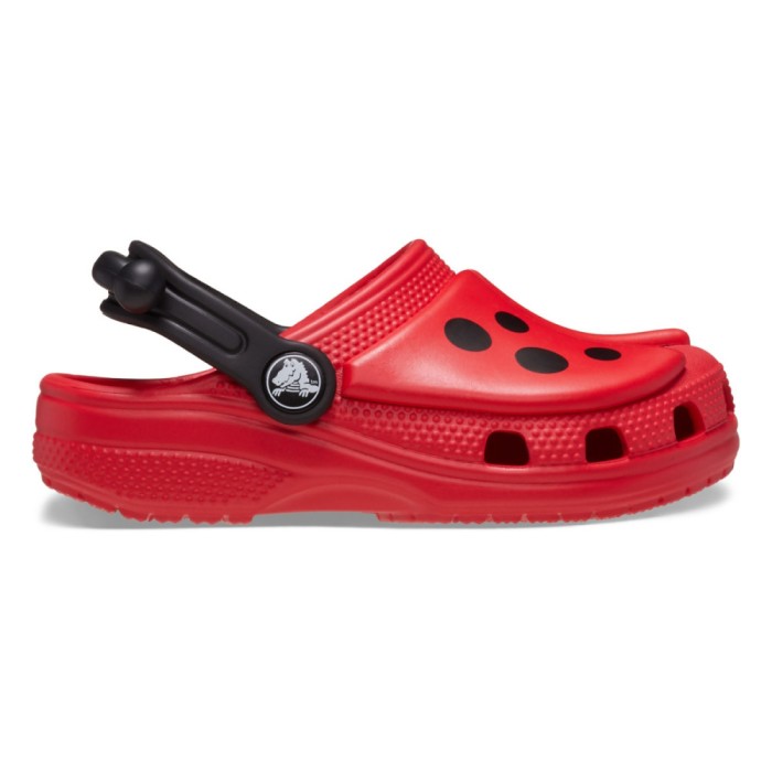 Saboti Crocs Classic Toddler IAM Ladybug Clog Rosu - Varsity Red/Black