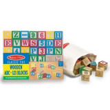 Cuburi litere si numere - 50 buc, Melissa &amp; Doug