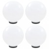 Lampi glob cu LED, 4 buc., 30 cm, PMMA, sferic