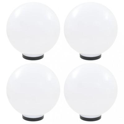Lampi glob cu LED, 4 buc., 30 cm, PMMA, sferic foto