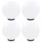 Lampi glob cu LED, 4 buc., 30 cm, PMMA, sferic