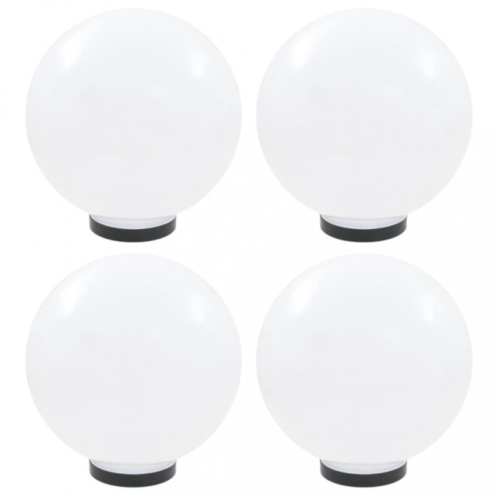 Lampi glob cu LED, 4 buc., 30 cm, PMMA, sferic