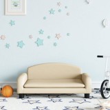 vidaXL Canapea pentru copii, crem, 70x45x30 cm, material textil