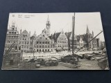 Vedere Vintage din Gent, Belgia.Carte Poștală, Circulata, Printata