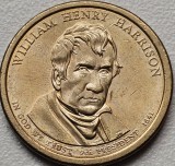 1 Dollar 2009 USA, William Henry Harrison - 9th President - 1841, km#450, America de Nord
