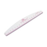 Pilă pentru unghii cu riglă, 150/150, pink, 1 buc