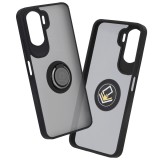 Husa Honor 90 Lite Asteroid GSM Glinth cu inel suport stand magnetic, negru